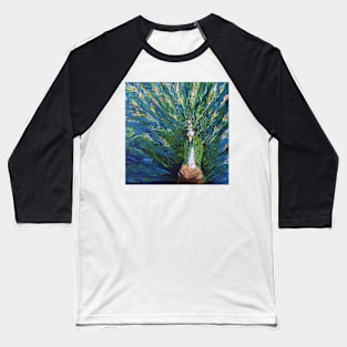 Peacock Beauty Baseball T-Shirt